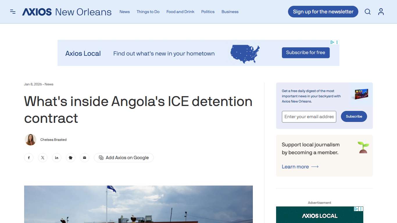 What's inside Louisiana's immigration detention contract with ICE - Axios New Orleans